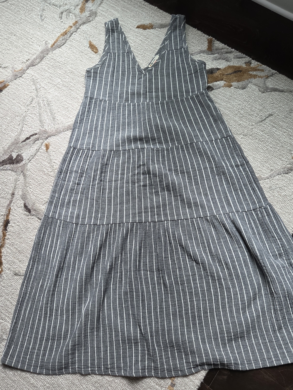 Marine Layer V-Neck Tiered Maxi Dress